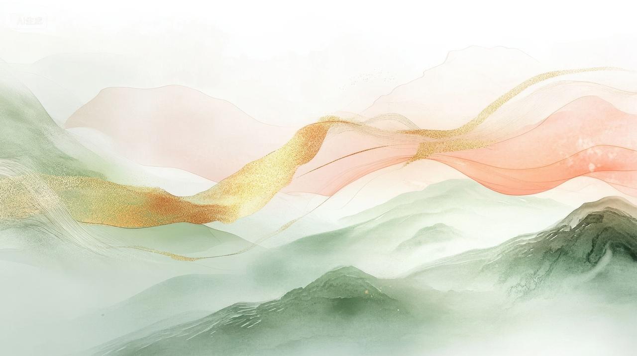 抽象艺术山水敦煌意境背景