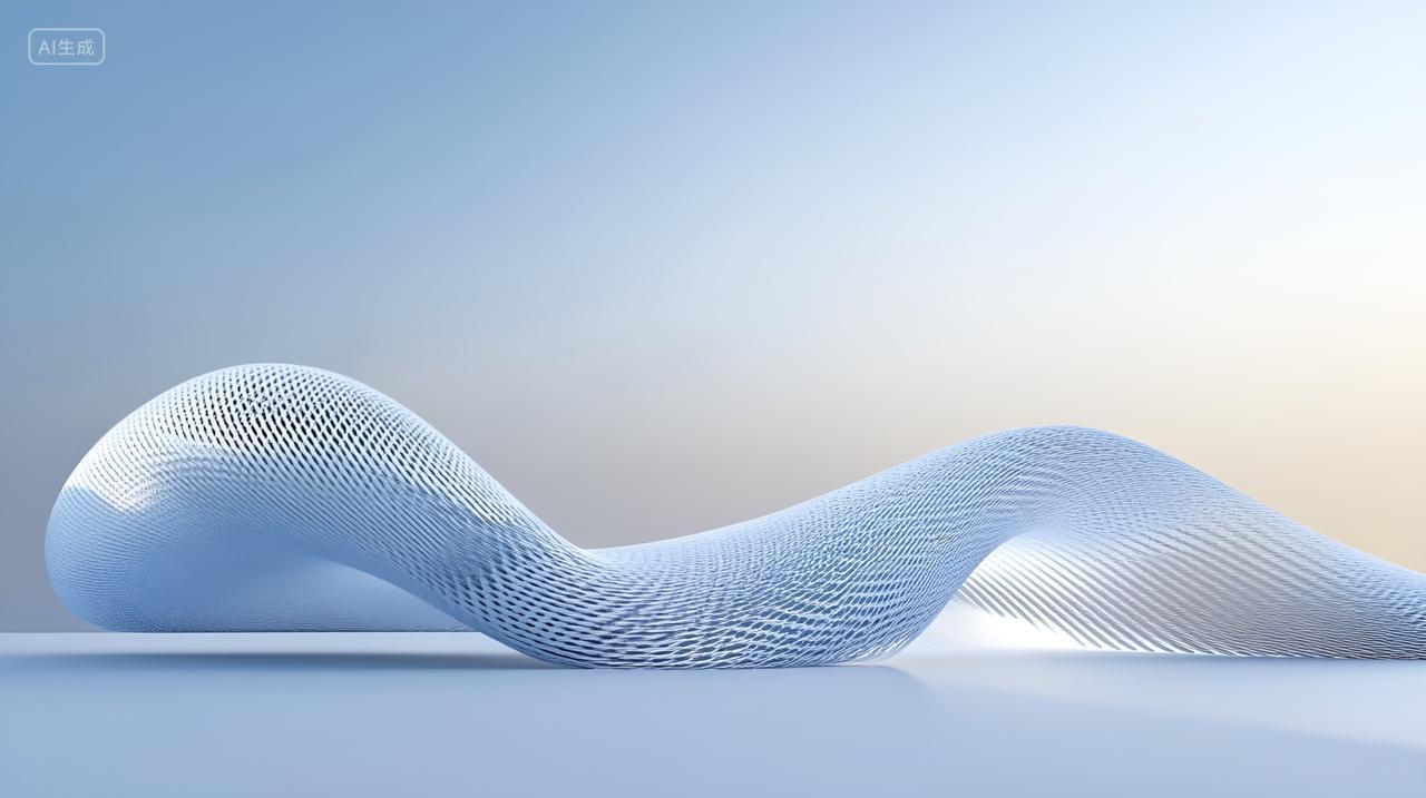 几何抽象室内设计抽象网格结构未来科技感