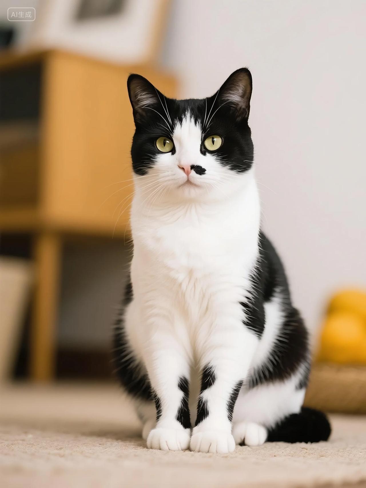 宠物摄影奶牛猫图片