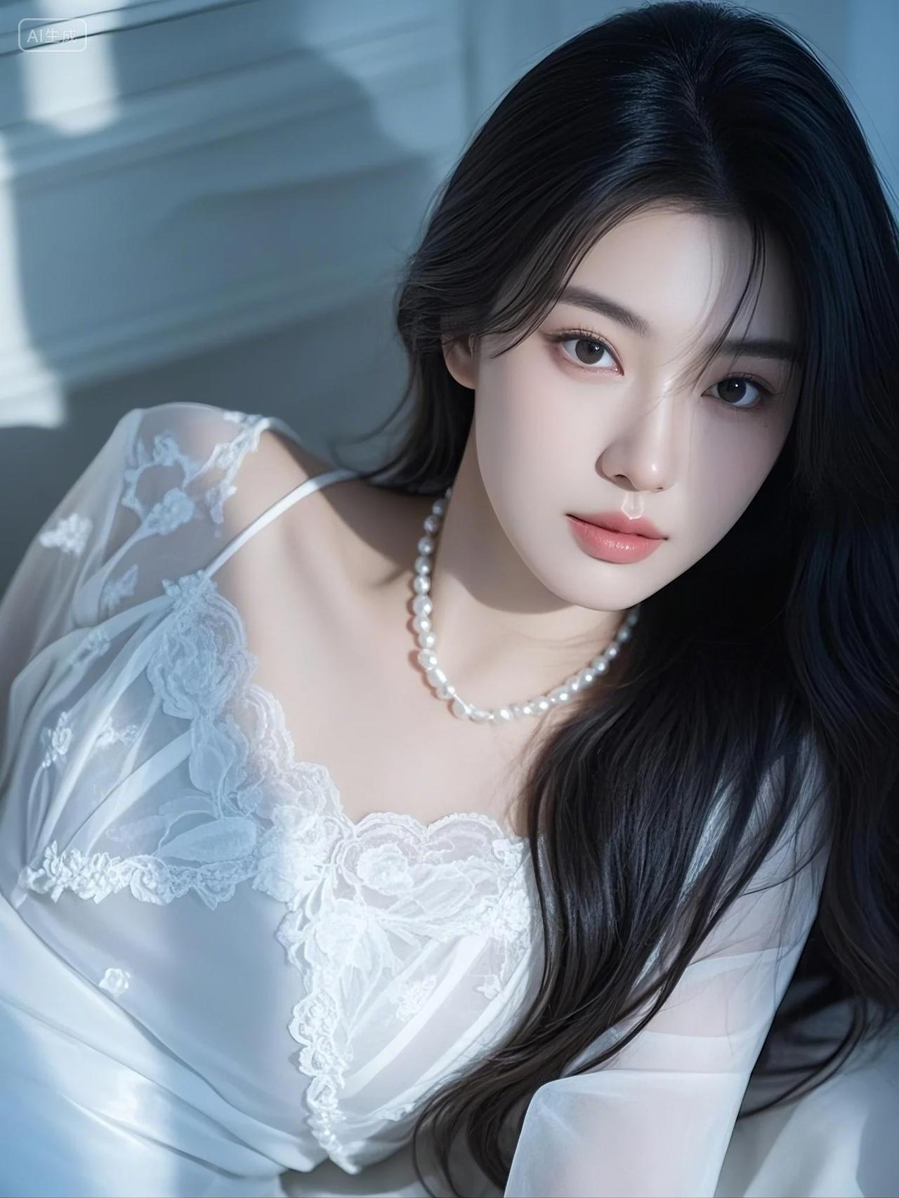 白皙气质美女模特摄影