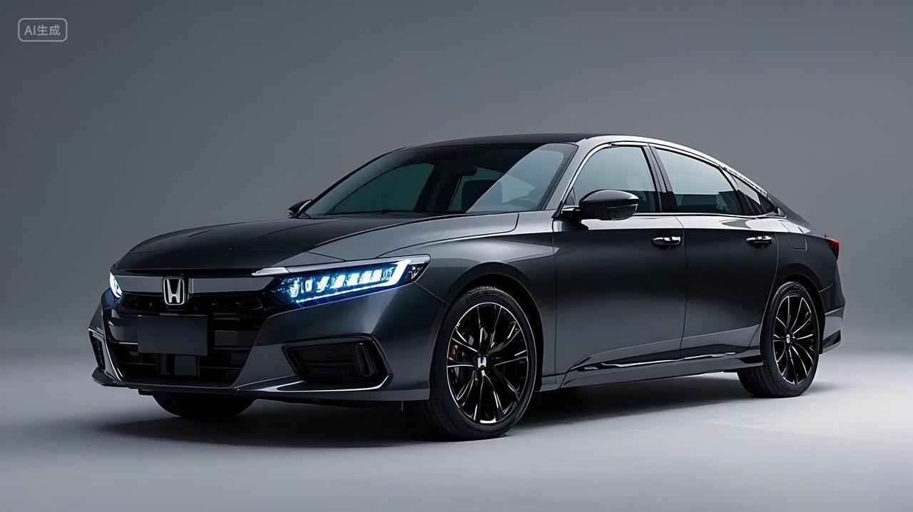 一辆黑色汽车整体造型时尚动感