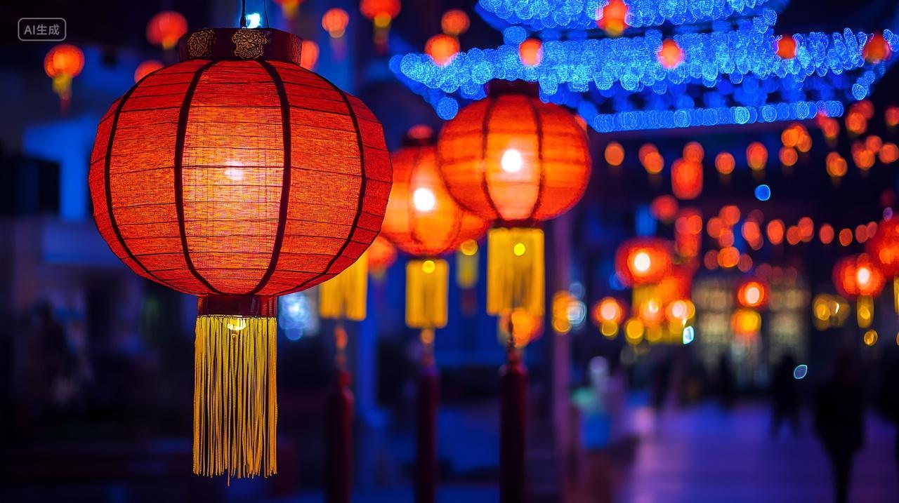 元宵节灯会红灯笼正月十五闹元宵花灯