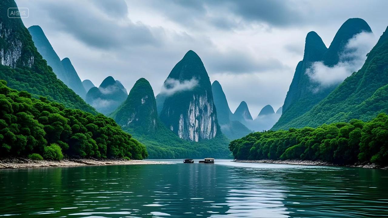 山水图风景青山绿水人间仙境大自然风景风光电脑壁纸