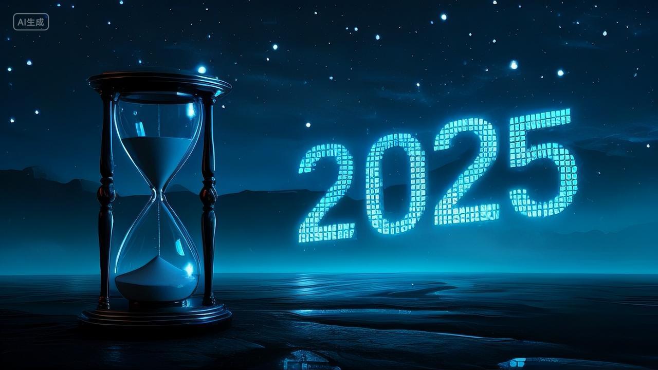 2025年新年元旦节蛇年时间沙漏跨年夜时间倒计时