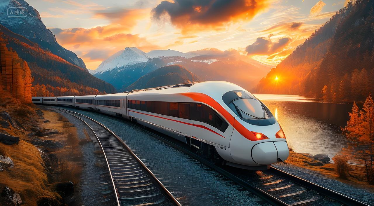 春运高铁列车火车复兴号和谐号交通运输科技发展轨道