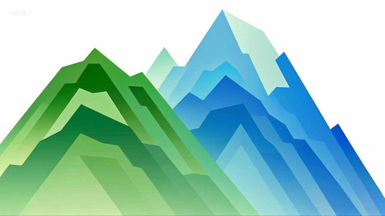 山峰山脉矢量图素材