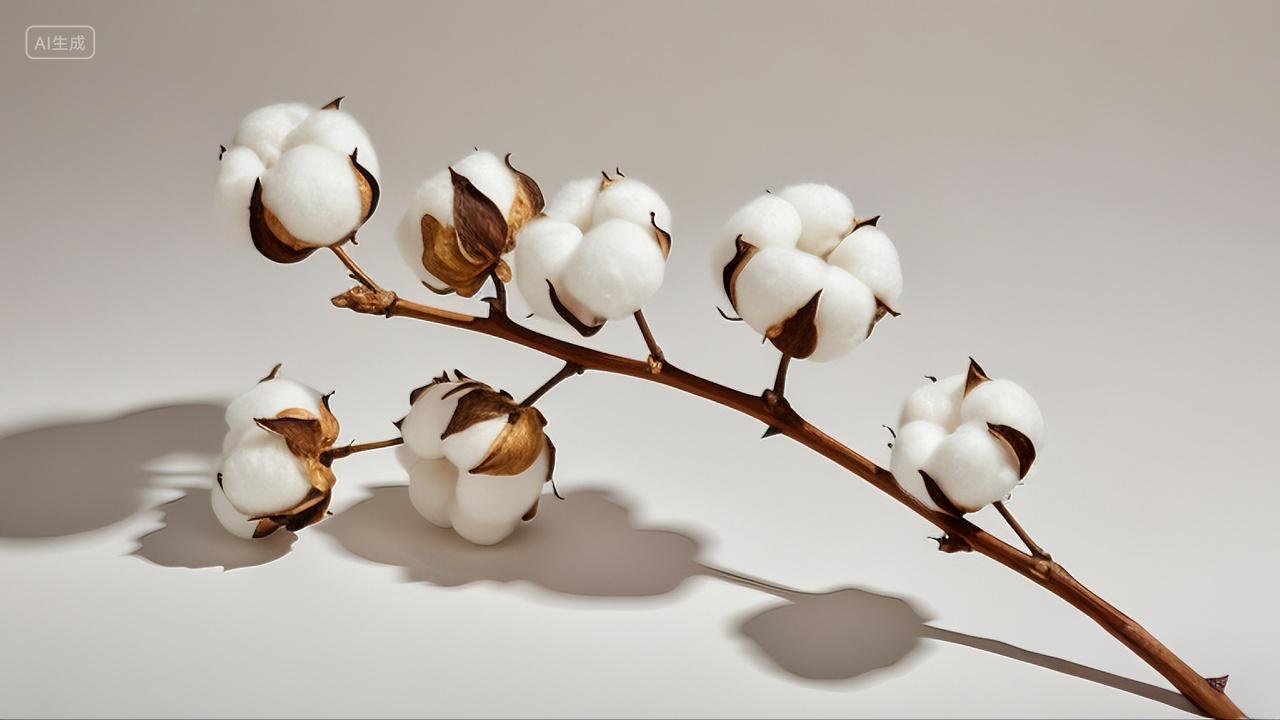 服装制造原材料原料棉花新疆棉花植物纺织白底素材图