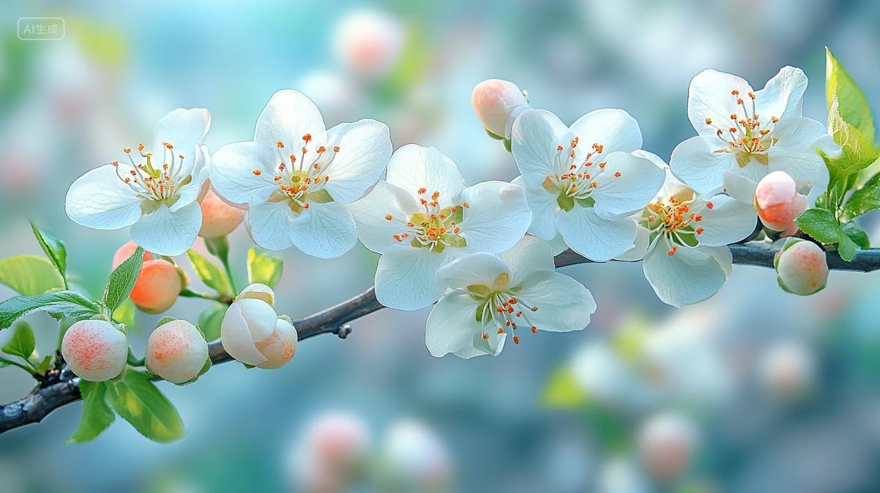 春天梨花鲜花风景壁纸