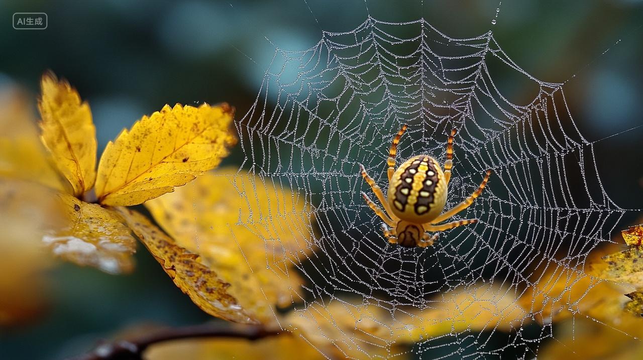 动物蜘蛛织网