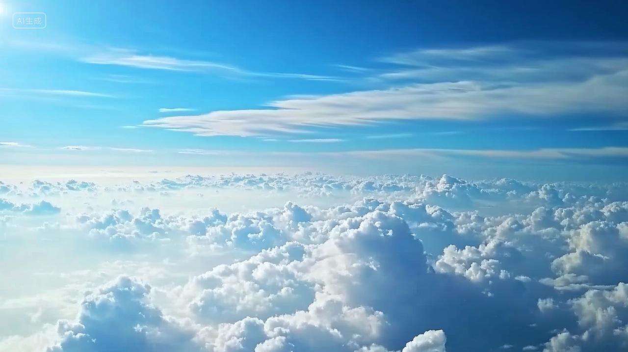 云海航拍自然风光壁纸背景图