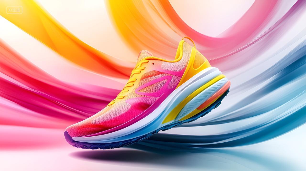 活力飞扬运动鞋广告海报画面