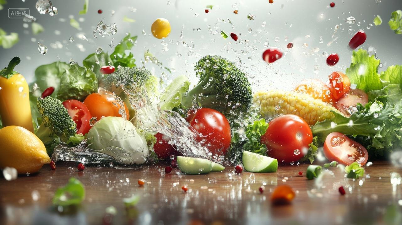 绿色蔬菜合集蔬菜技术宣传片有机食品美食摄影