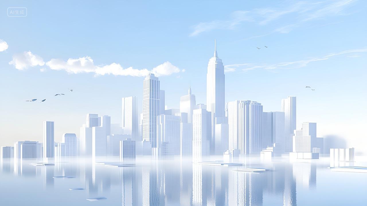 梦幻都市高楼大厦都市风光建筑摄影地标建筑