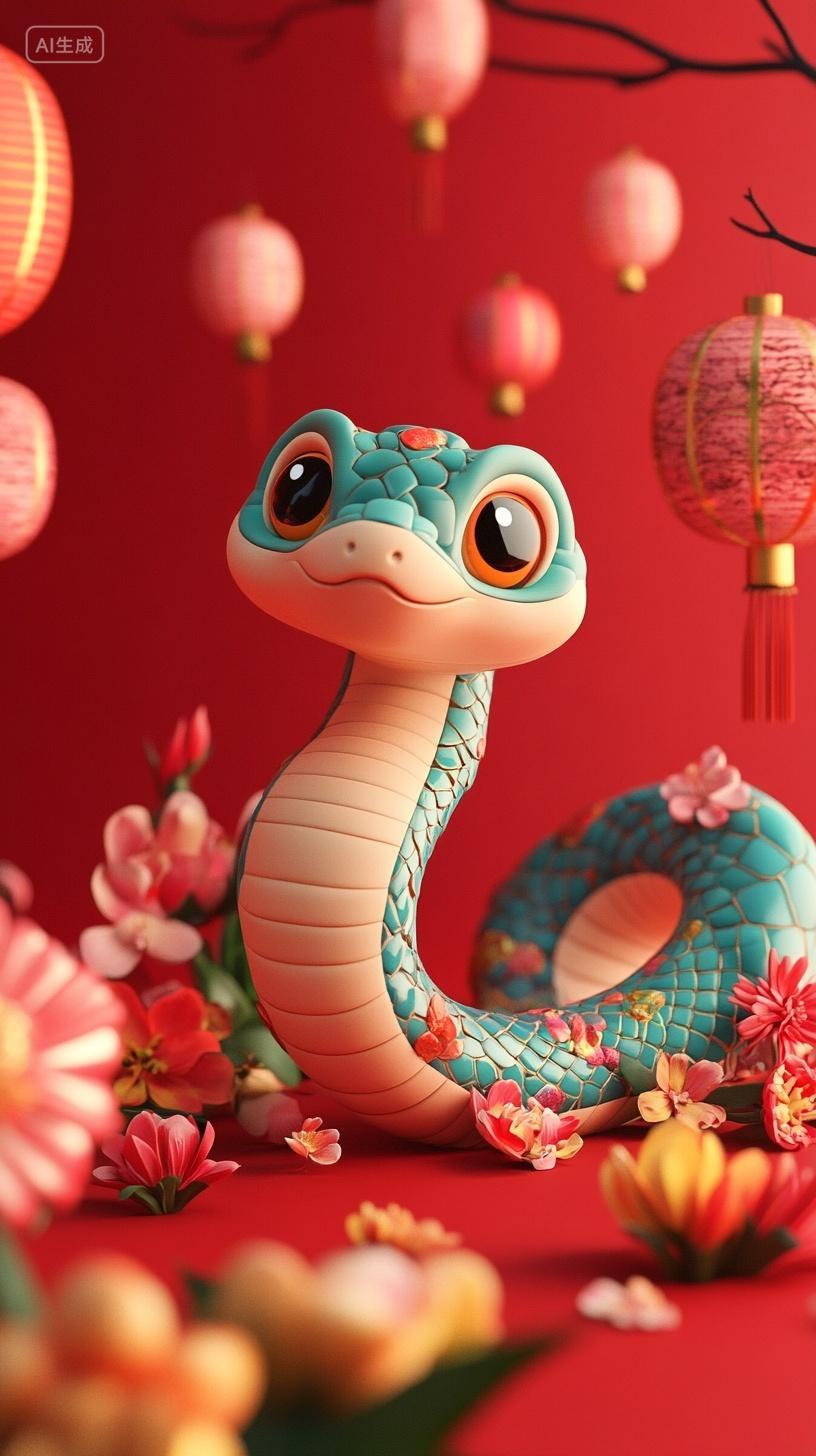 蛇年卡通蛇