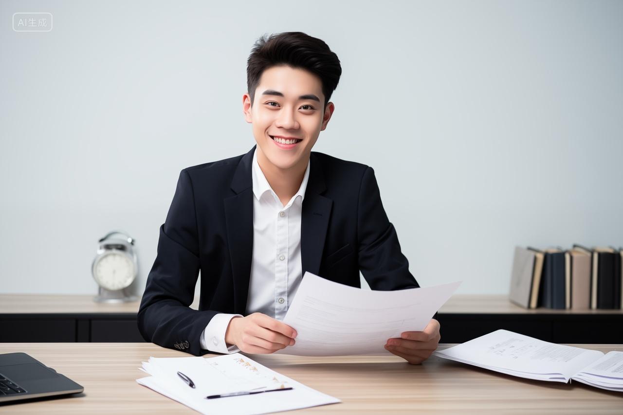 职场精英商务人士自信笑容企业文化团队精神