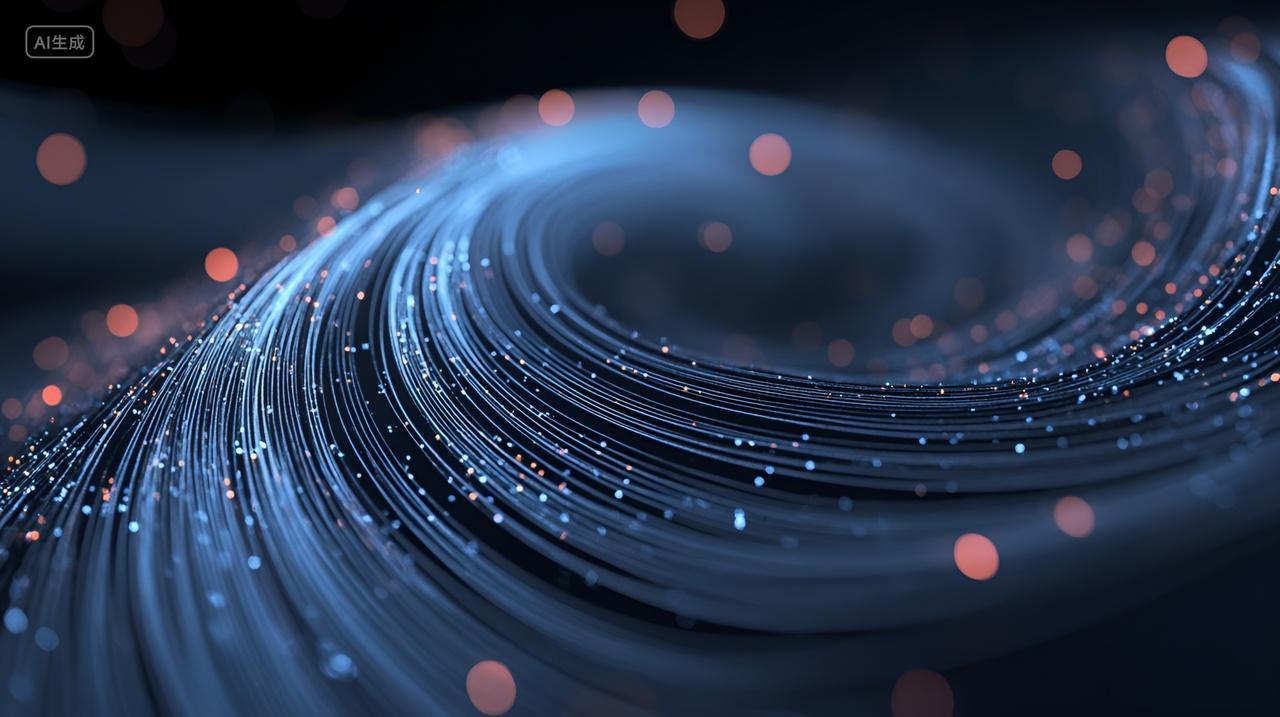 光纤科技抽象线条艺术电商节背景