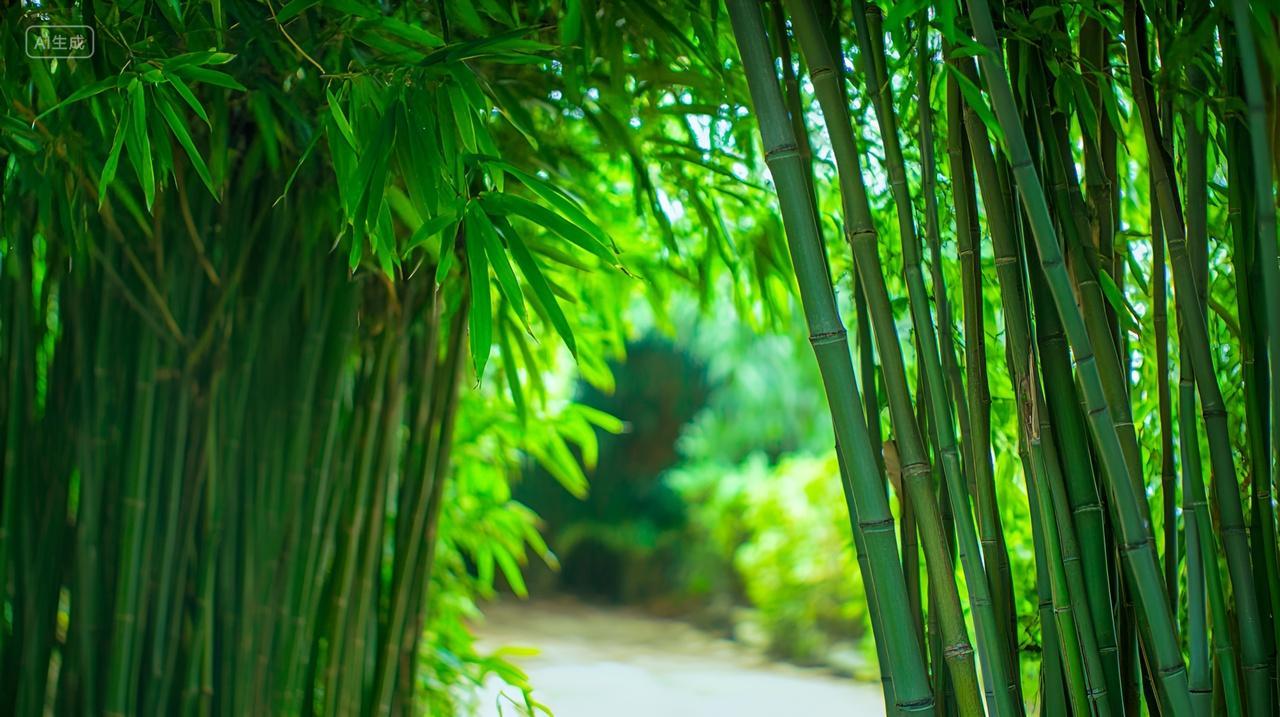 竹林幽径禅意竹子意境自然风景中国风