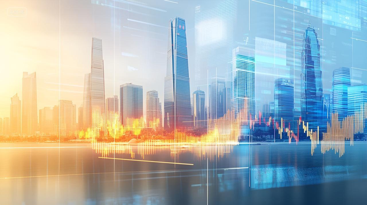 金融科技背景未来智慧城市数据可视化