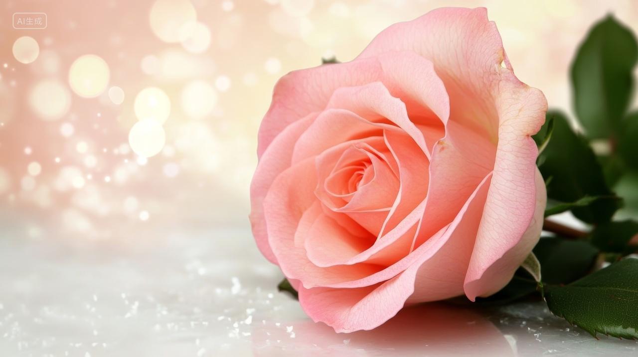 粉色玫瑰花520七夕情人节浪漫唯美壁纸