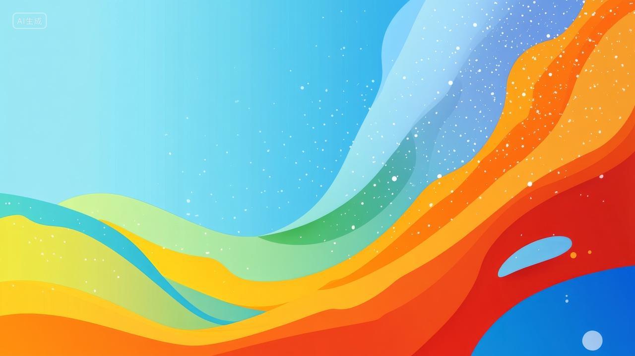 抽象七彩色彩创文明城市背景比赛综艺背景