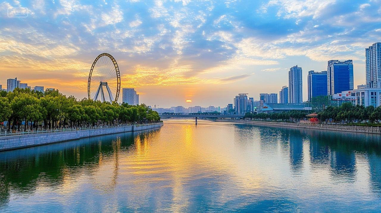 天津城市现代建筑景观