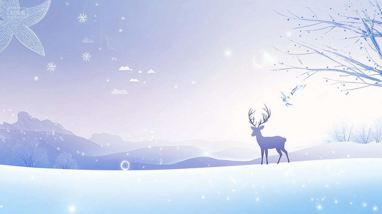 冬天插画立冬小雪大雪