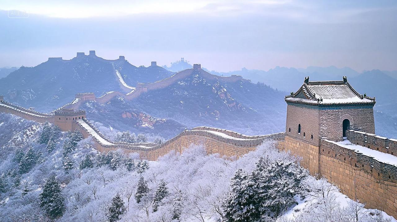 冬季长城雪景