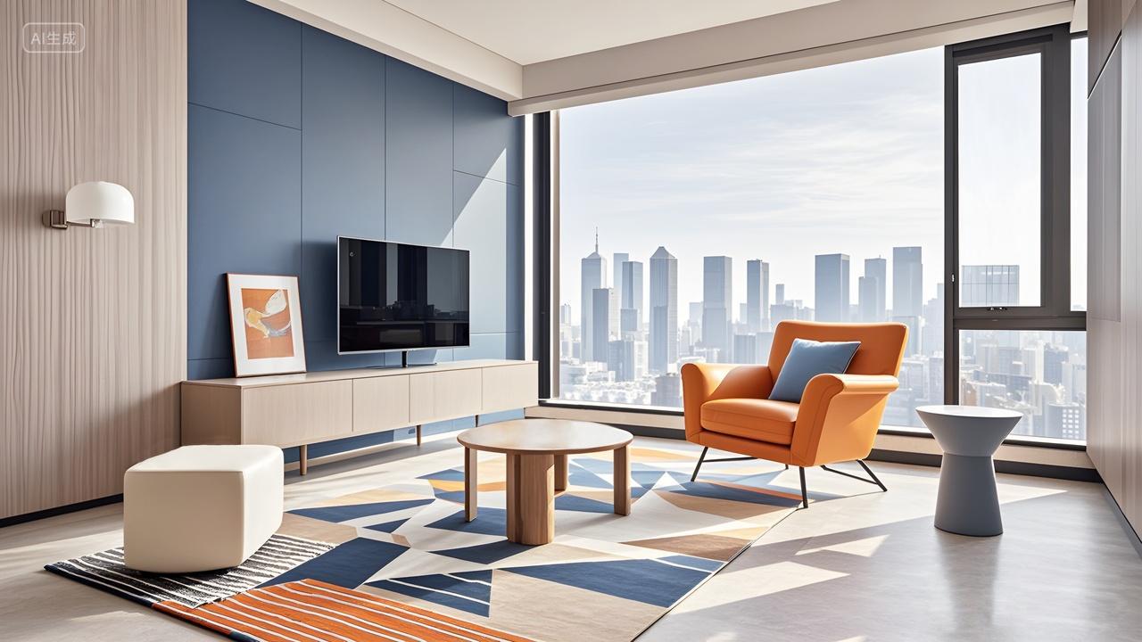 简约时尚集合搭配高层公寓装修设计图