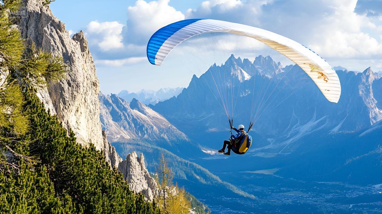 高空跳伞滑翔伞自由落体户外极限运动挑战