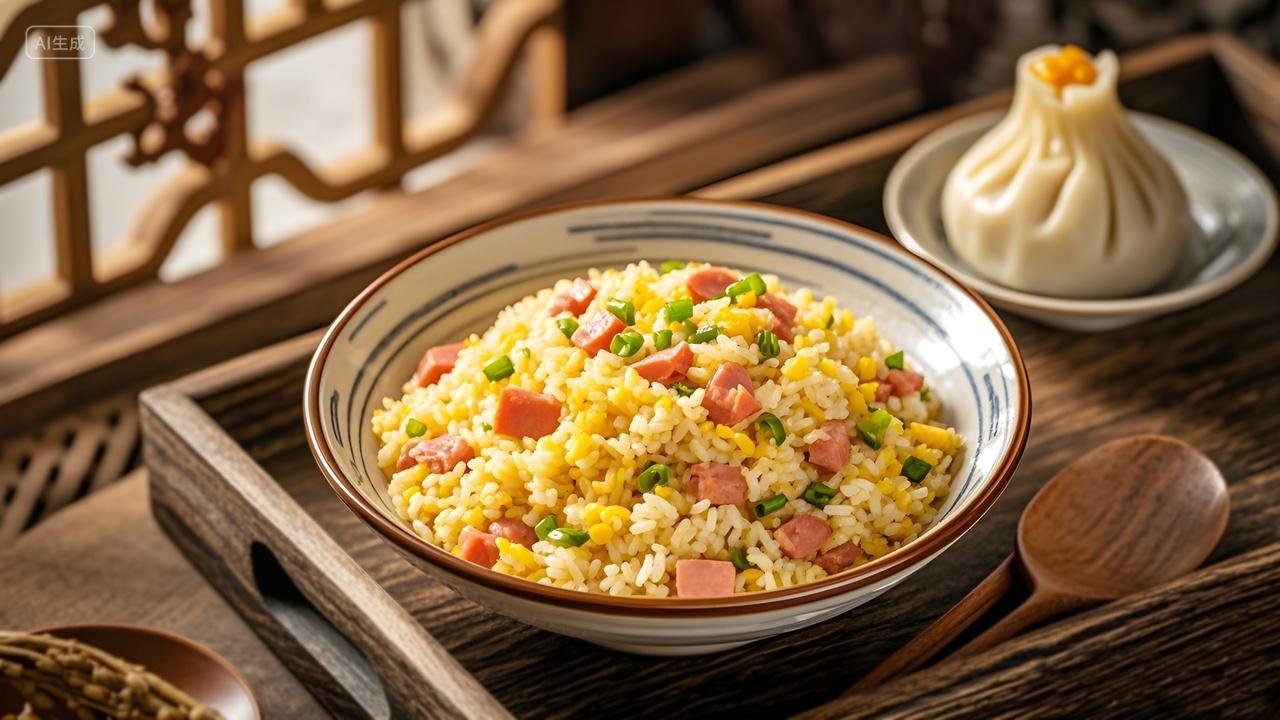 高档的餐厅宣传图片扬州炒饭