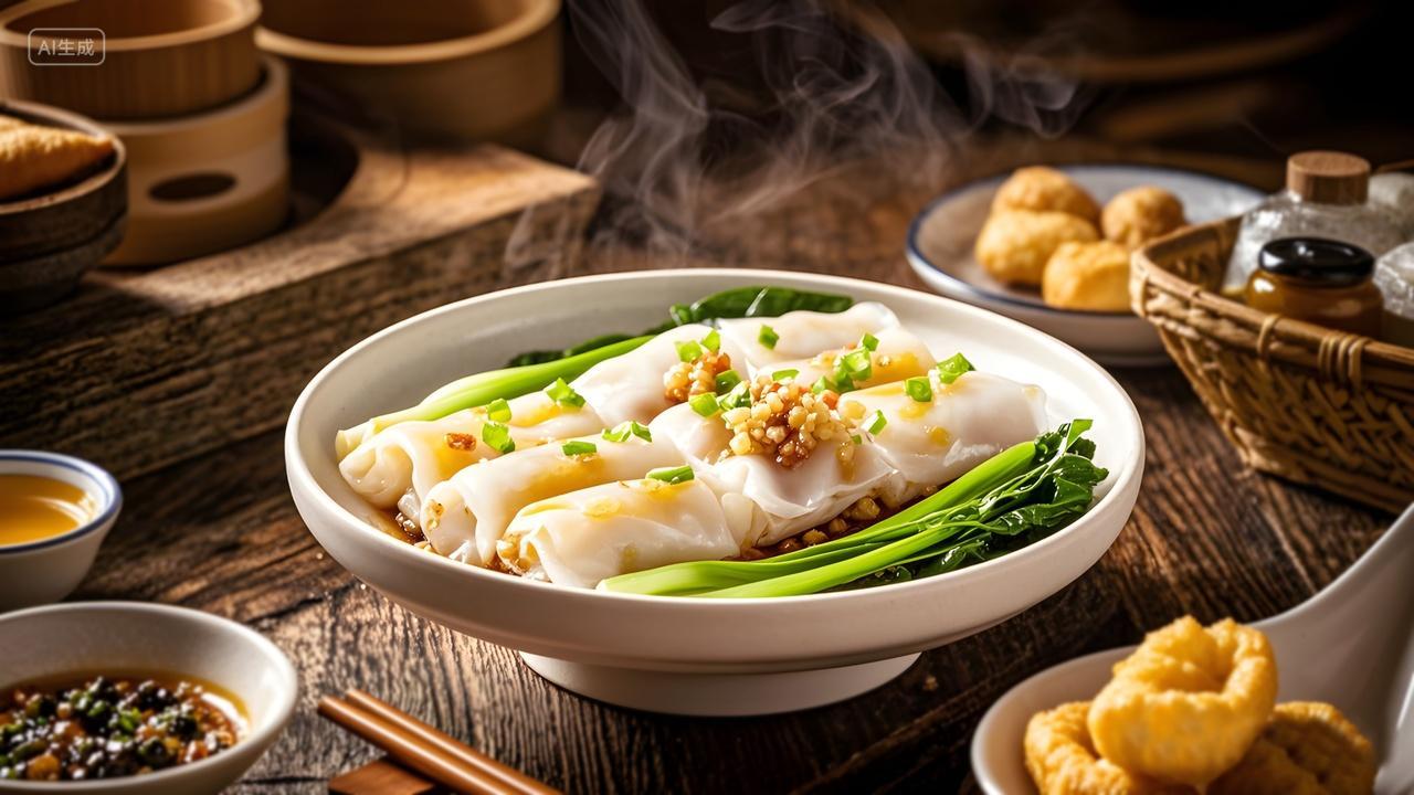 鸡蛋瘦肉肠粉布拉肠图片