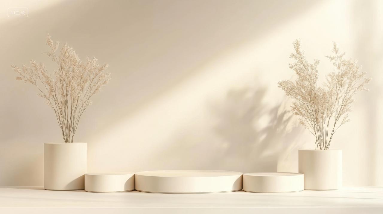 双11简约风格产品展示背景