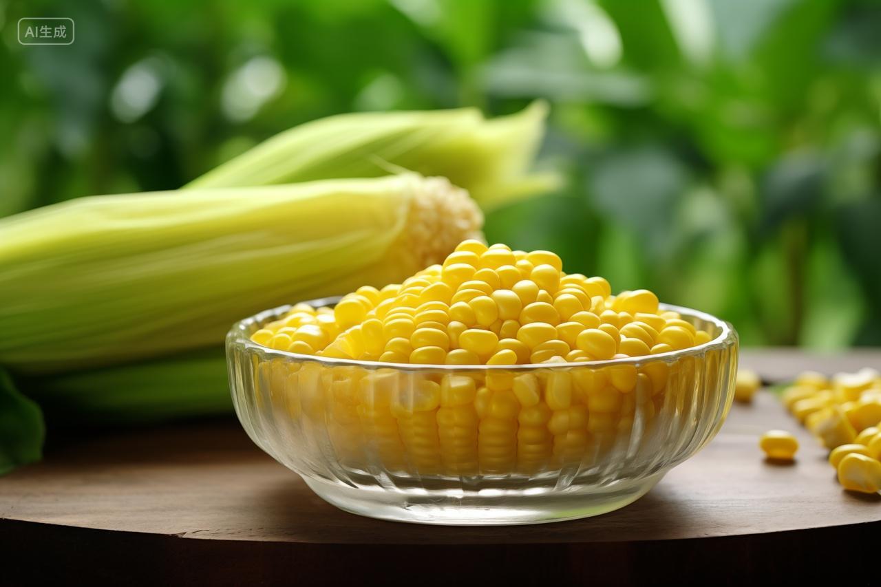 一碗玉米粒特写果蔬美食农产品
