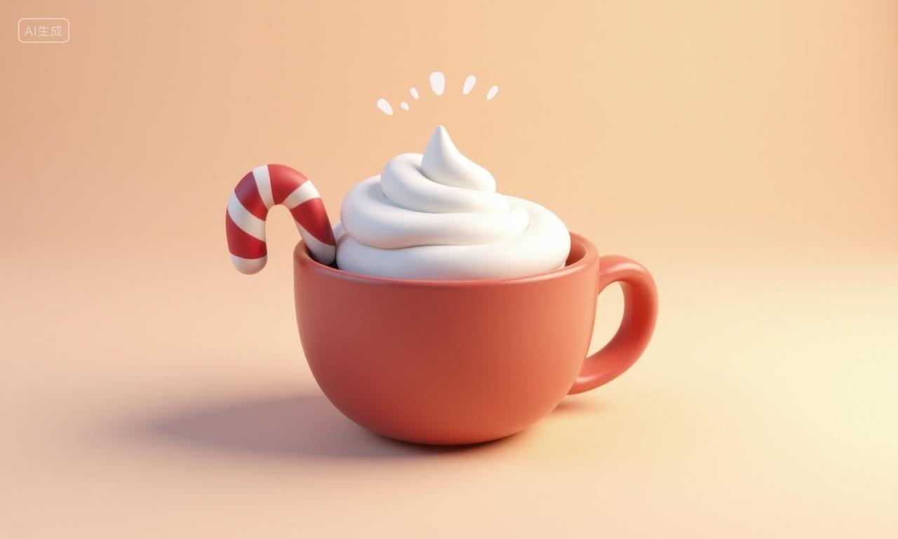 3D圣诞节饮品图标