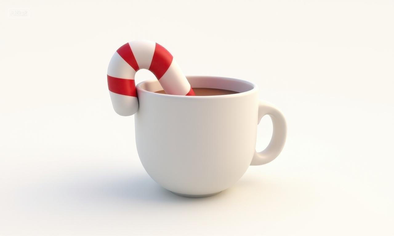 3D卡通圣诞节热饮图标