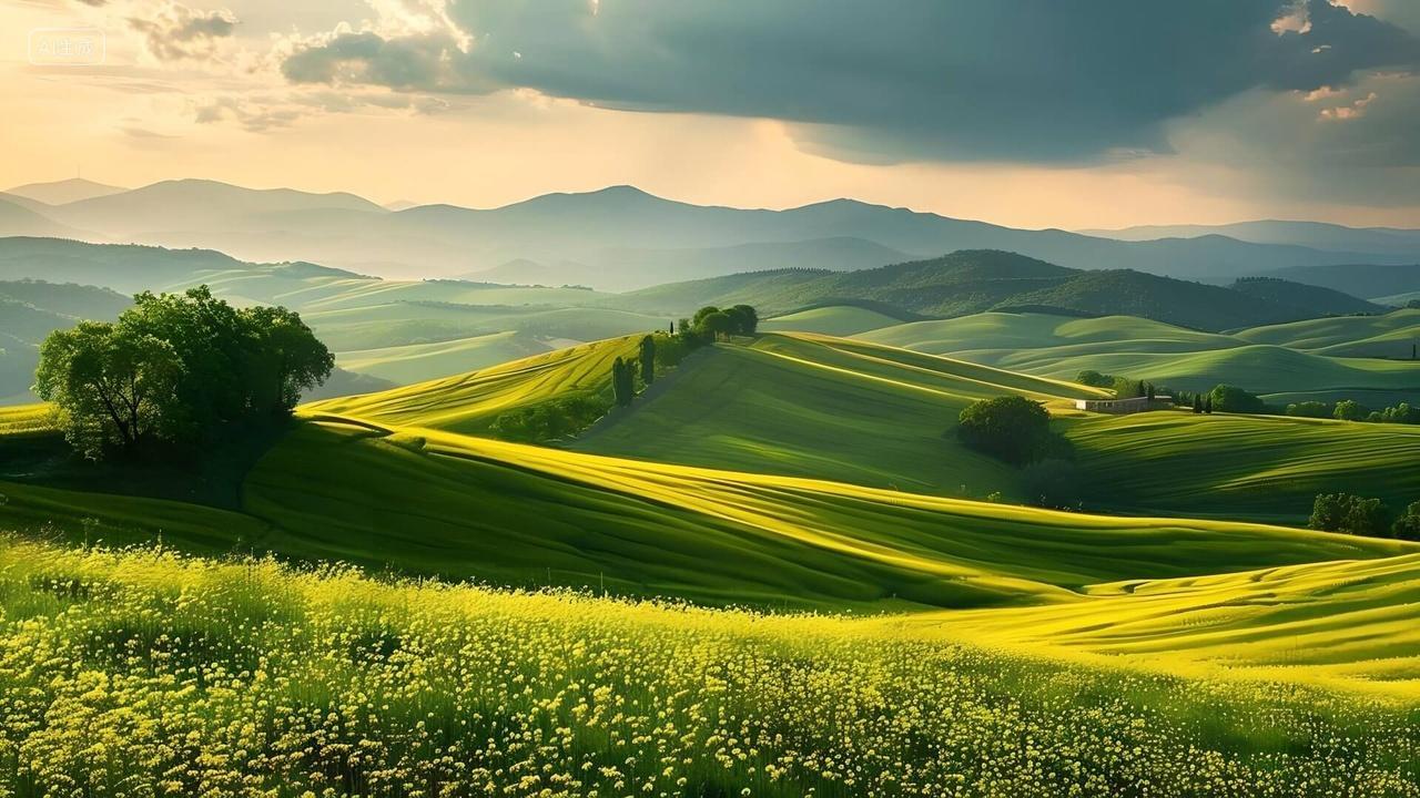 绿色清晰护眼壁纸自然风光摄影美景背景图