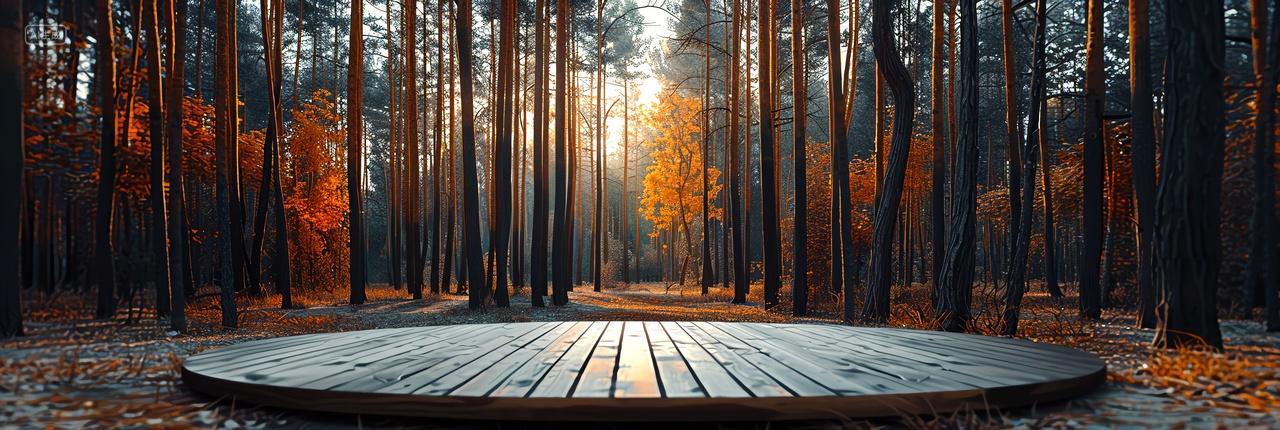 森林秋林光绘电商舞台沐秋色