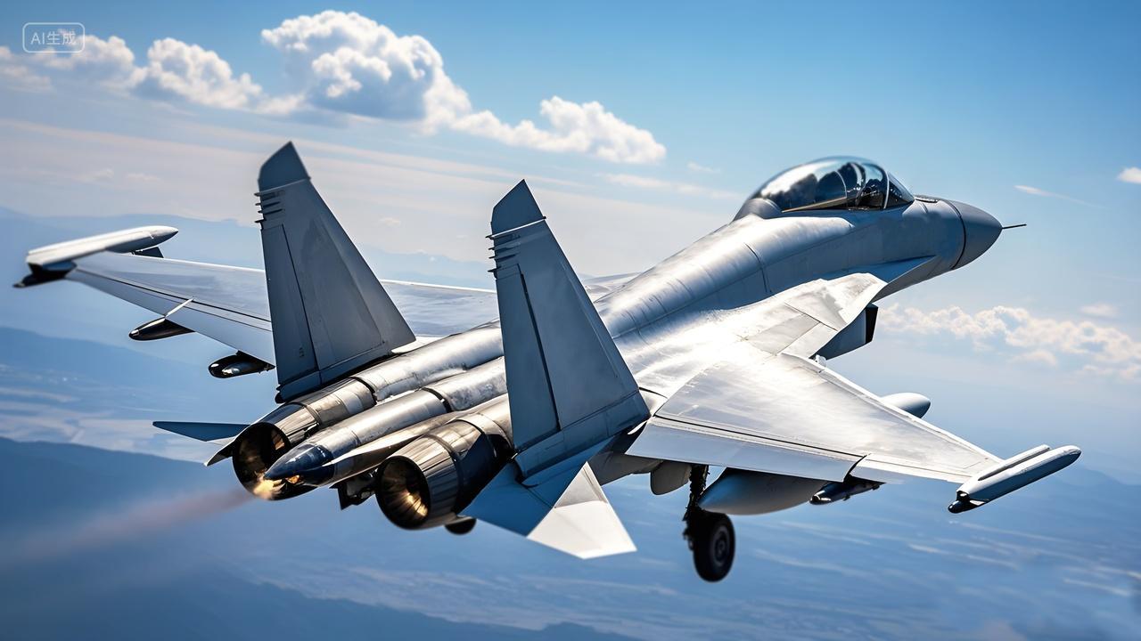 国之重器轰炸机战斗机在空中飞行