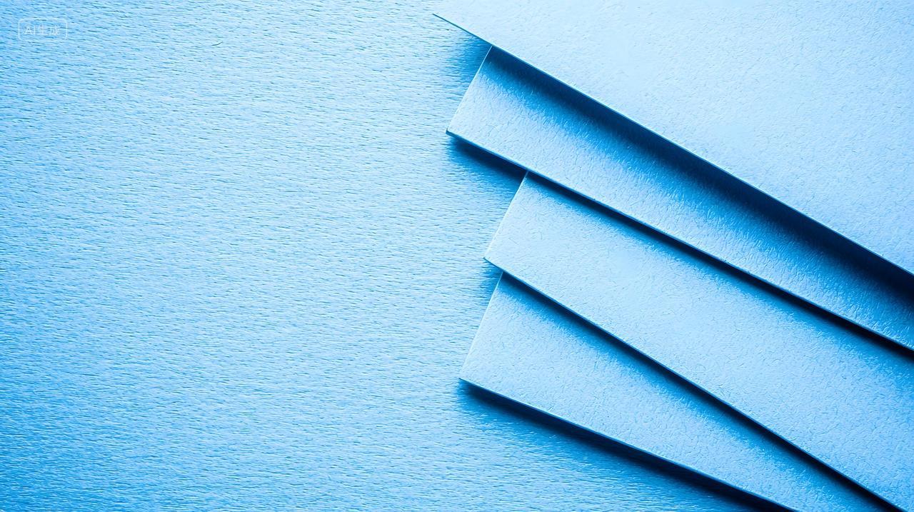 浅蓝色背景上蓝色纹理纸张