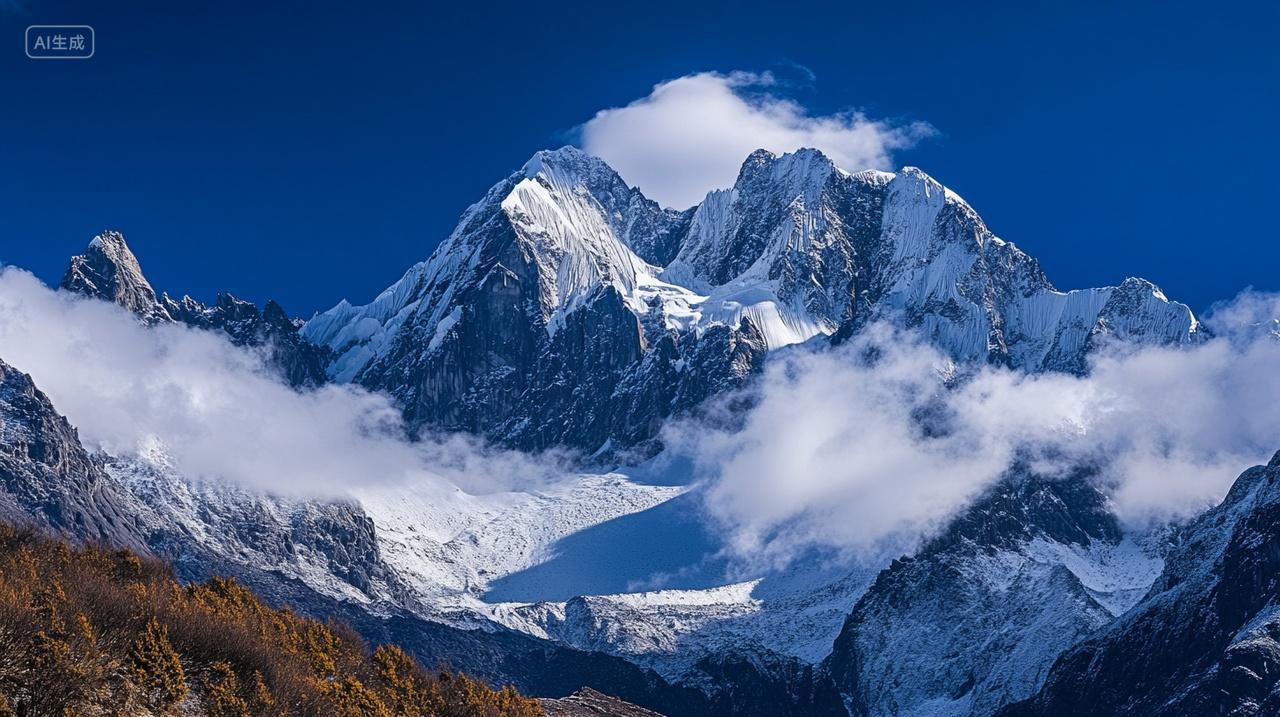 四川甘孜贡嘎雪山风景壁纸