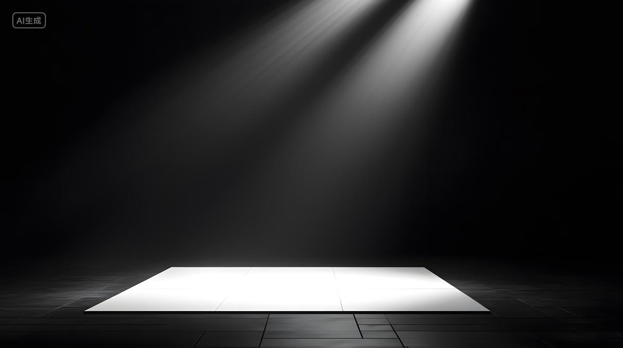 黑暗环境中灯光舞台