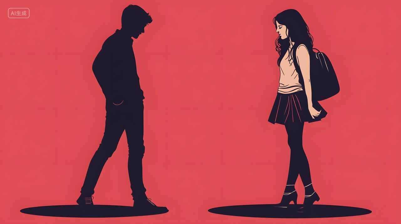 剪影人物传达出浪漫张力