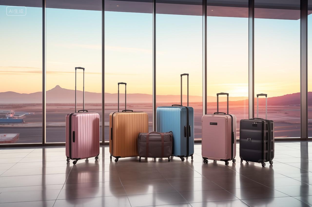 机场的行李箱旅行出游