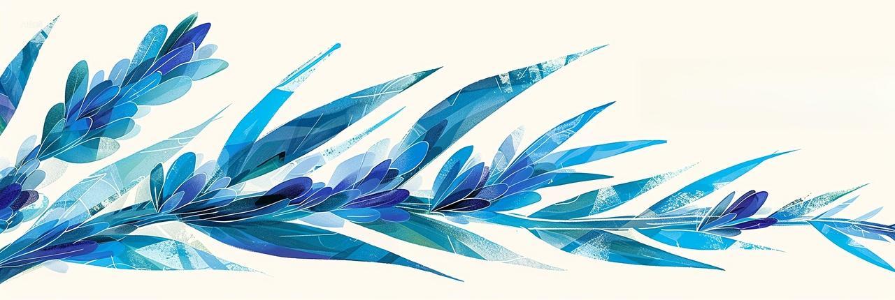 风中摇曳艺术芦苇的自然之舞插画