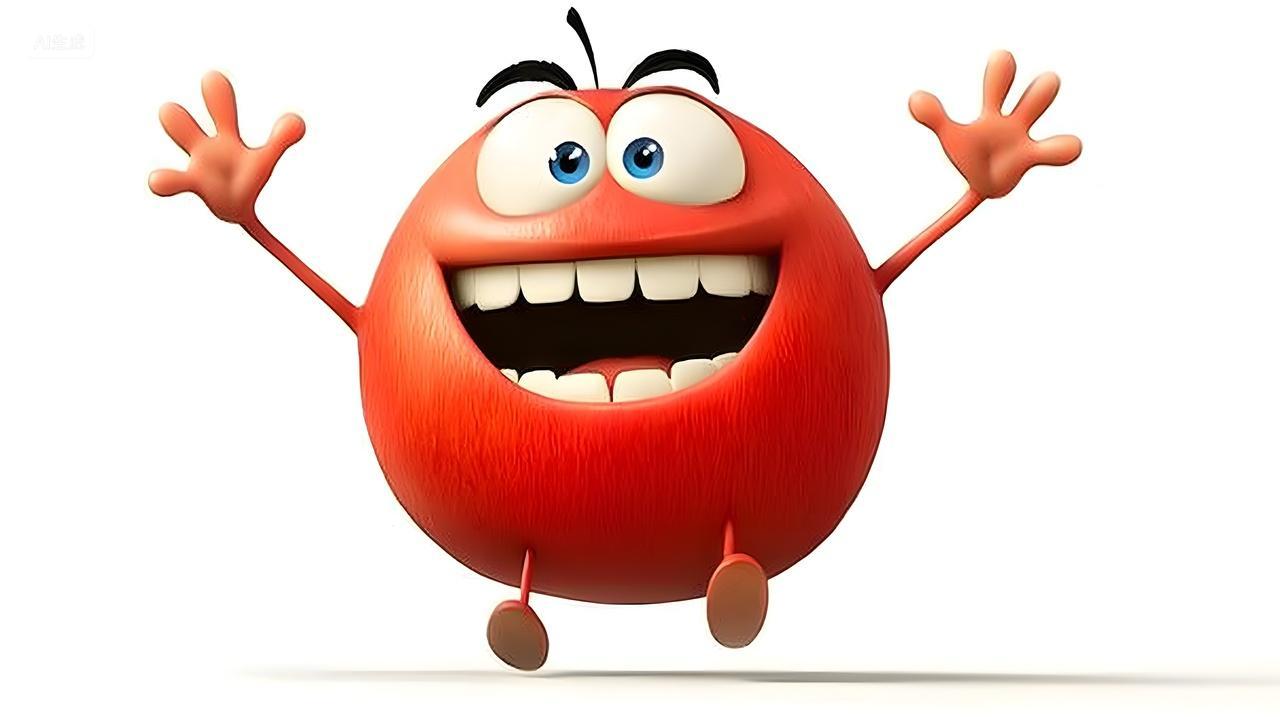 笑容灿烂红色动画