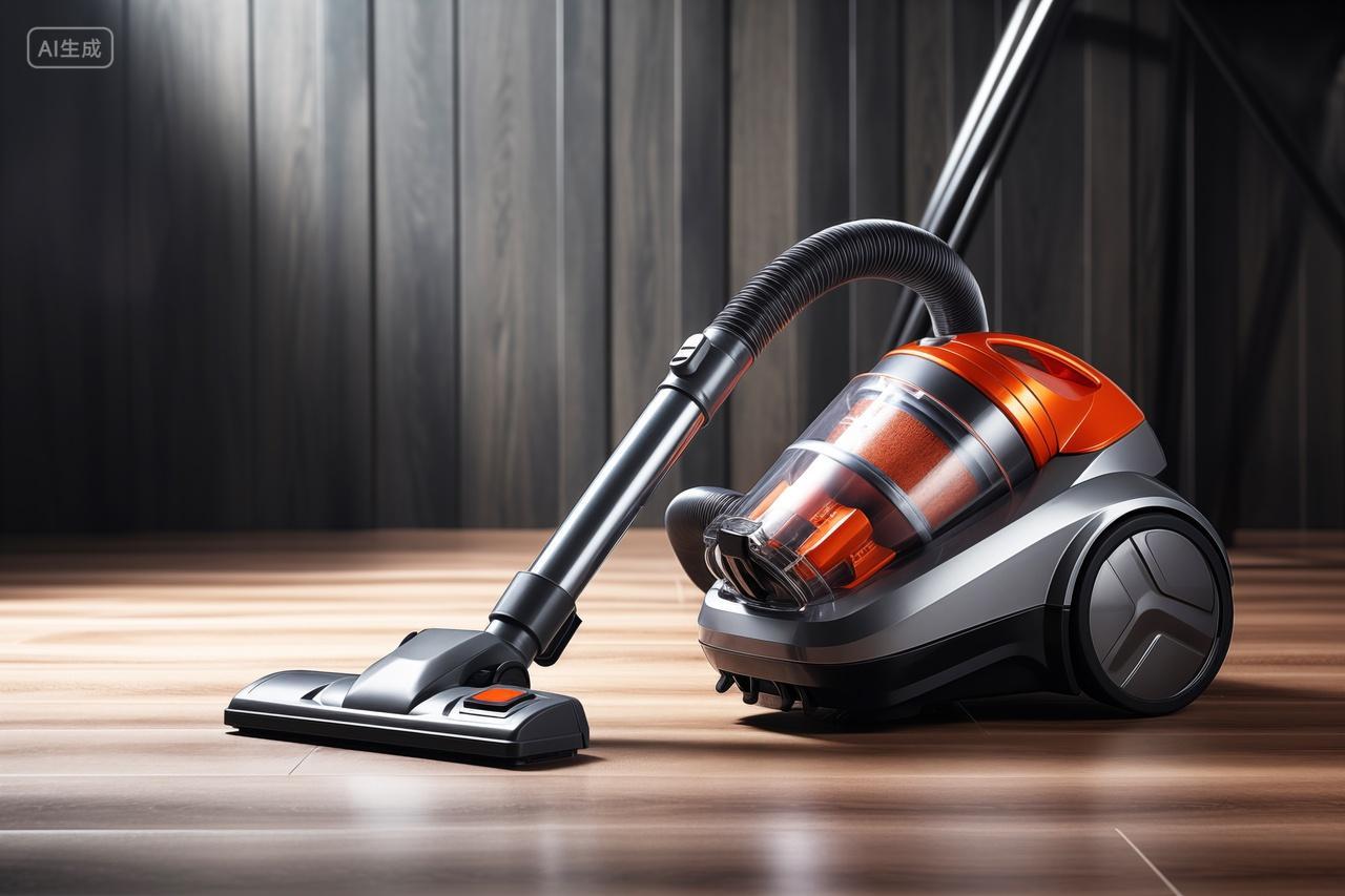 地板上现代智能家电吸尘器