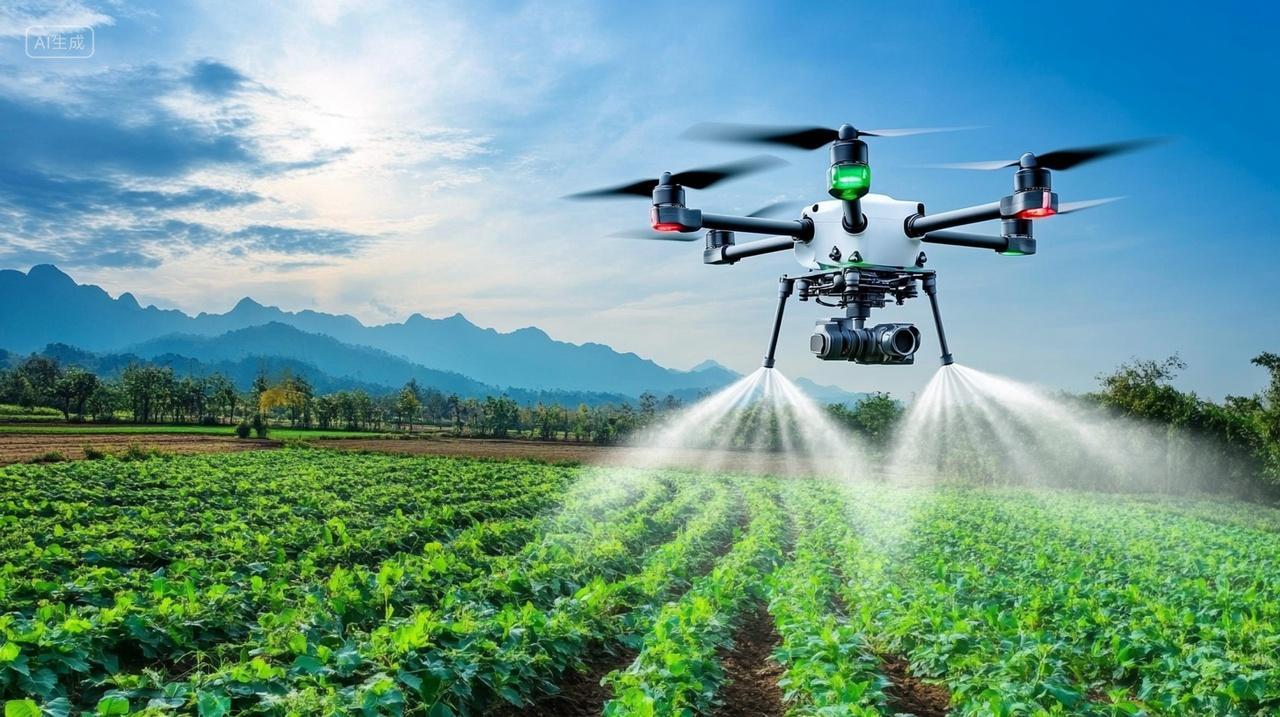 无人机灌溉农田