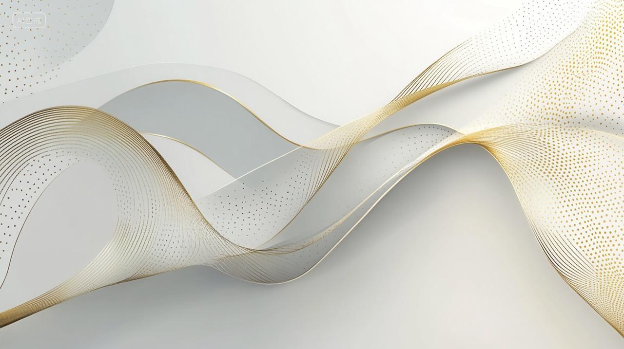 梦幻优雅粒子丝带飘荡