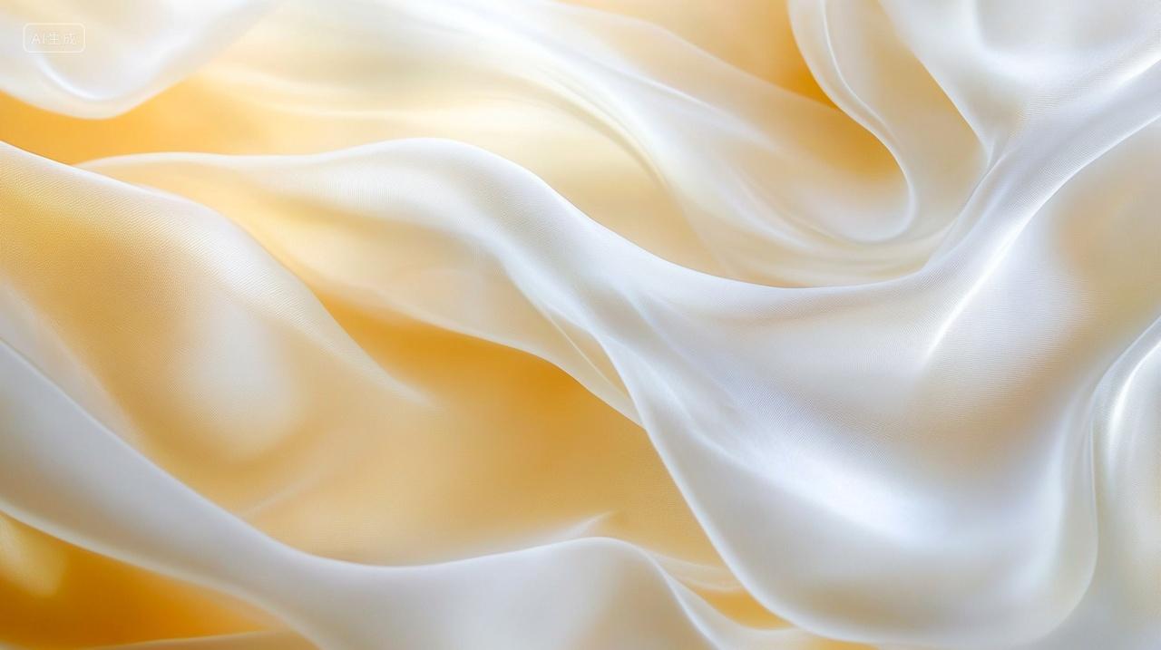 颁奖高端奢华金色绸带飘动背景