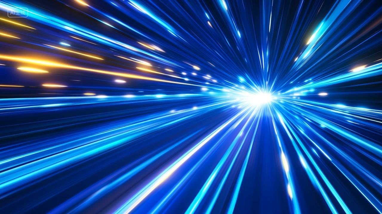 商务抽象技术几何放射酷炫线条